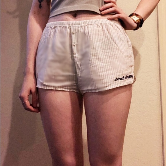 aerie Other - White striped sleep shorts by aerie. aerie Other - White striped sleep shorts by aerie.